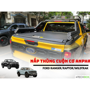 Nắp thùng xe bán tải cuộn cơ Anpha Ford ranger/raptor/wildtrak